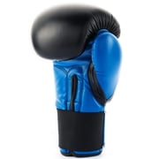 UFC Compact Bag Gloves - L/XL, Blue/Black - Heavy Bag Training Gloves for Boxing & Mixed Martial Arts, with Form-Fit Ergonomic Hand Compartment