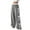 Gray, variant on Summer Pants for Women Elastic Waisted Wide Leg Casual Side Tie Straight Leg Trousers Pockets