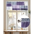 thumbnail image 7 of Purple Grey Valances for Windows Graffiti Art Abstract Mottled Texture Modern Valance Rod Pocket Short Window Treatments Curtains for Kitchen Bathroom Living Room Bedroom, 54 x 18 Inch, 7 of 7