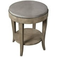 thumbnail image 3 of Bowery Hill Contemporary Birch Wood Round Accent Table, 3 of 6