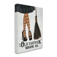 thumbnail image 3 of Broom Co. Halloween Sign Witch Striped Stockings Holiday Graphic Art Gallery-Wrapped Canvas Print Wall Art, 3 of 7