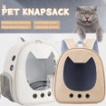 thumbnail image 2 of Cat Backpack Carrier with Adjustable Strap Portable Breathable Pet Backpack, 2 of 6