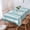 Teal, variant on Sage Green Stripe Tablecloth Rectangle Table Cloth 60x102, Waterproof Tablecloth Outdoor Table Cloth, Geometric Grey White Vertical Striped Washable Table Cover for Kitchen Dinning Party