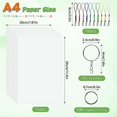 thumbnail image 4 of Keychain Set - 15 Printable Shrink Sheets, 20 Keyrings, 100 Split Jump Rings and 5 Lobster Clips DIYCrafts for Kids, 4 of 5