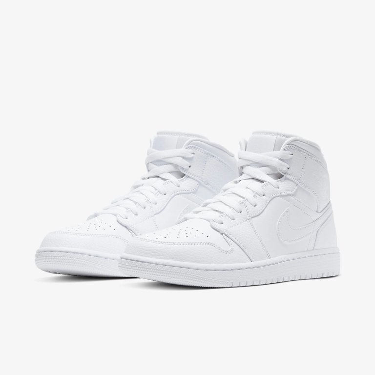 Air jordan 1 clearance retro mid triple white