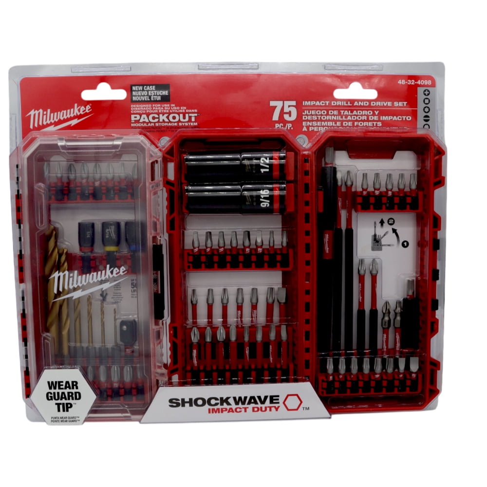 Milwaukee 48-32-4082 Impact Duty Alloy Steel Screwdriver Bit Set with Modular Storage Case (100-Piece)