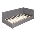 thumbnail image 6 of uhomepro Upholstered Twin Daybed with Roll Out Drawers, No Box Spring Needed, Gray Fabric, 6 of 11