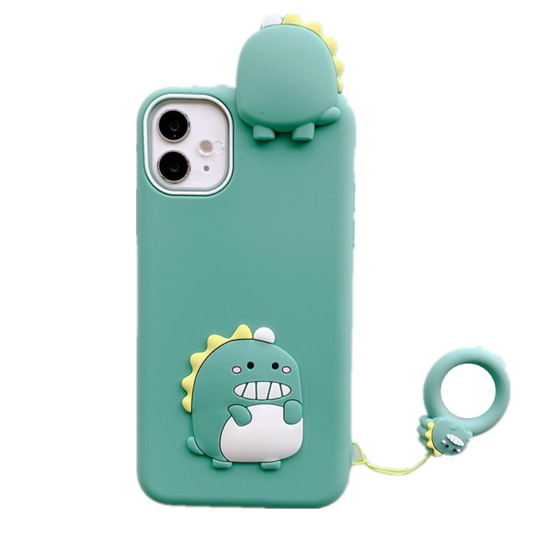 Buy Cute Iphone 11 Pro Max Case Funny Animals Green Little Dinosaur 3d Cartoon Soft Silicone Full Protection Shockproof Back Cover Cases For Kids Girls Boys Women Online In Turkey