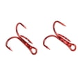 thumbnail image 1 of Greensen Hameçon de Pêche, Hameçon à Poisson, 100 Pcs Hameçons Triples Rouges Hameçon en Acier à Haute Teneur en Carbone Accessoires de Pêche, 1 of 8
