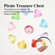 thumbnail image 4 of 1 Set Pirate Treasure Chest with Gemstones Acrylic Diamond Gems Treasure Box, 4 of 4
