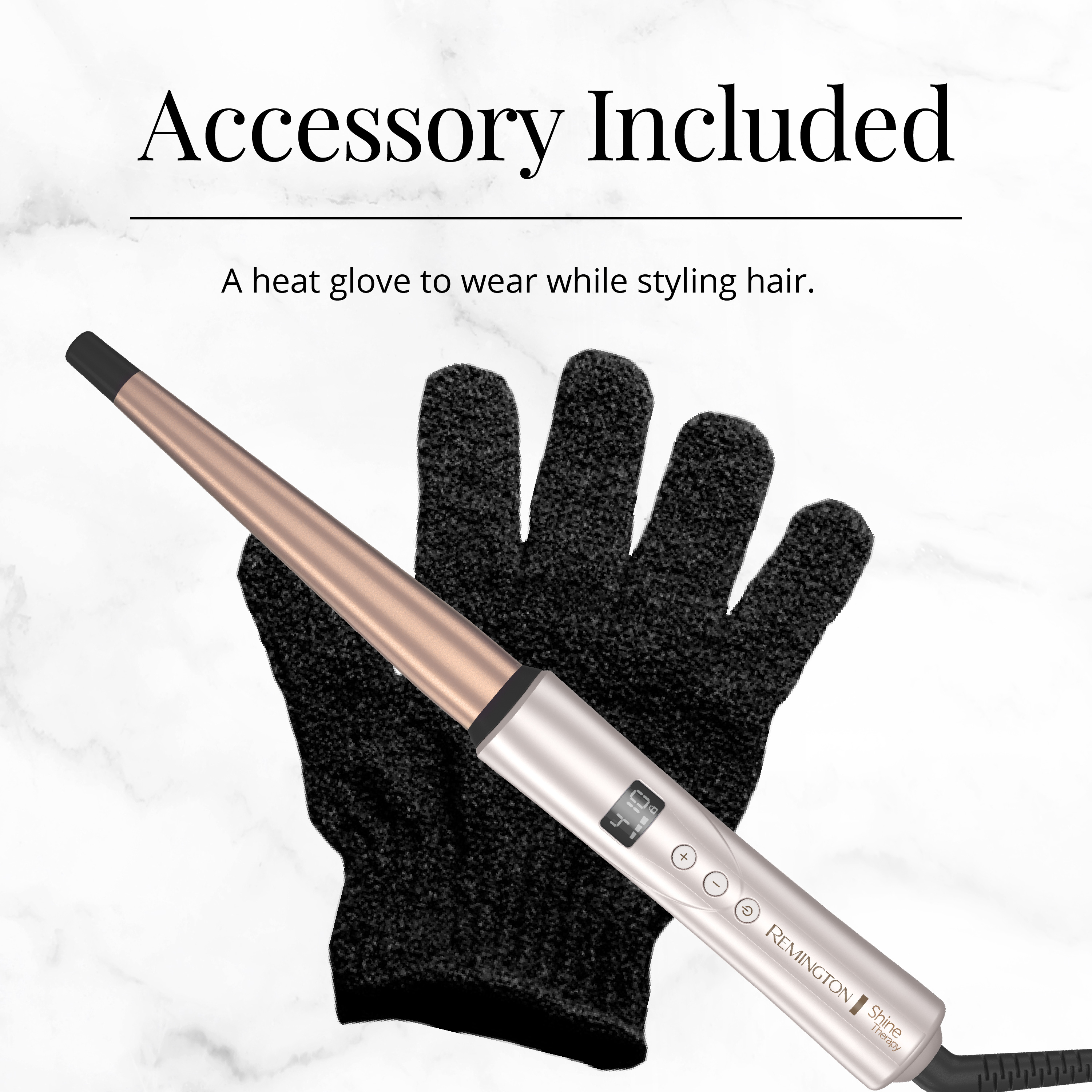 Remington Shine Therapy Tapered Curling Wand ½-1" photo 7
