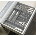 SimpleHouseware Expandable Cutlery Divider, Compact Silverware Storage
