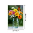 thumbnail image 4 of JOOCAR Linen Garden Flag with Butterfly and Flowers in Mason Jar for Spring Summer Home Outdoor Garden Yard Door Decor 12x18 inch, 4 of 5