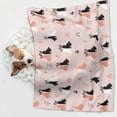 thumbnail image 6 of Yiaed White And Black Rabbit Print Dog Blankets-Cat Blanket Washable for Couch Protection,Puppy Blanket, Soft Plush Reversible Throw Furniture Protector-Small, 6 of 8
