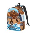 thumbnail image 3 of Sigee Animals on Noah's Ark for Canvas Large Capacity Laptop Backpack for Men and Women, Travel Backpack, 3 of 8