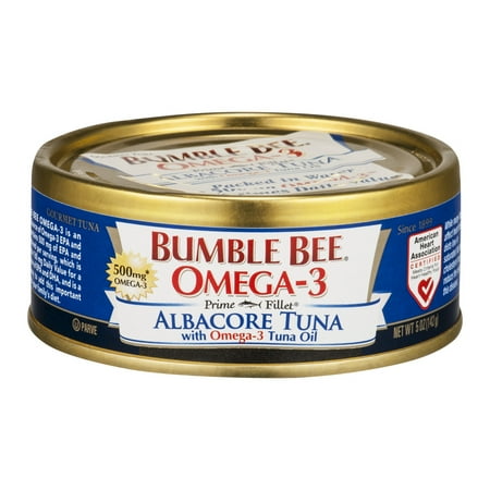 - Bumble Bee Prime Fillet Solid White Albacore Tuna in Water, Omega-3, 5oz can
