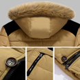thumbnail image 2 of Winter Jacket Mens Down Coat Warm Parkas Streetwear Extra Thick Highly Padded Windproof High Collar Male Puffer Jacket for Outdoor, 2 of 8