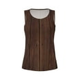 thumbnail image 6 of Sigee Vintage Wood for Women's Workout Tank Top,Running Tank Tops,Sleeveless Gym ClothesLarge, 6 of 8