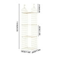 thumbnail image 3 of A Hanging Basket Hanging Closet Shelves Closet Organizing Shelves Clothes Rack Foldable Storage Shelves Locker Shelf Foldable Garment Rack Coat Hangers Wardrobe Storage Items, 3 of 7