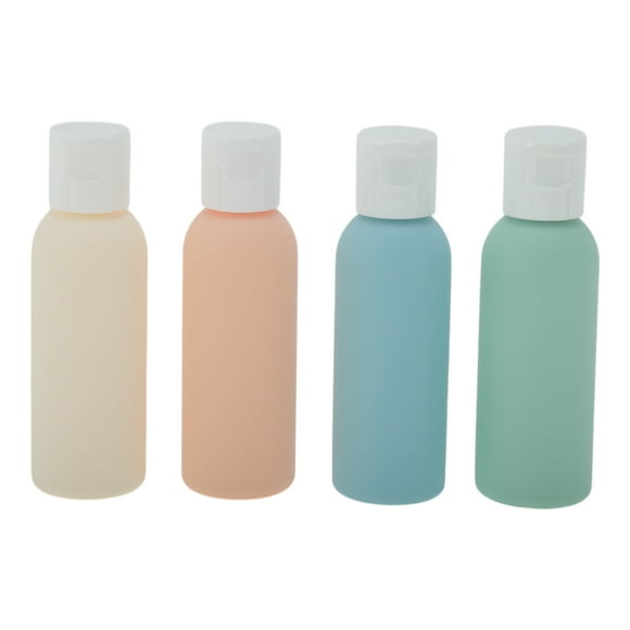 Conjunto de Contenedores de Viaje de 4 Piezas, Botellas de Viaje Portátiles, Azul Verde