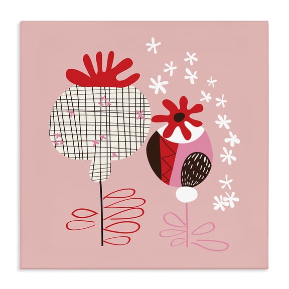 Stupell Industries Eclectic Pink Seed Pods Canvas Art, 24 x 24, by Pragya Kothari