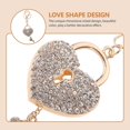 thumbnail image 3 of Heart Wallet Couples Keychains Heart Decor Crystal Frog Keychain Animal Purse Charm, 3 of 3