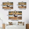 thumbnail image 4 of Designart "Moose in the Scenic Alaskan Landscape I" Animals Metal Wall Art Set, 4 of 5