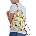 thumbnail image 3 of Drawstring Backpack - Cute Carrot Sunglasses Splash Proof Small Drawstring Gym Bag for Women Men, Cinch Sports String Bag Backpack for Travel Swimming Beach, 3 of 8