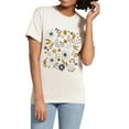 thumbnail image 2 of Wildflower Field Floral Graphic Tee T-Shirts for Women, Short Sleeve Tops - Vintage Ivory, 2 of 5