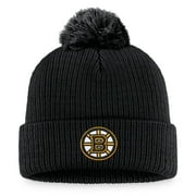 Men's Fanatics Branded Black Boston Bruins Cuffed Knit Hat with Pom - OSFA