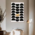 thumbnail image 3 of Elephant Stock Golden Circle Wall Art - Vertical Multi Panel Canvas - Living Room Wall Decor - Abstract Multi Panel - Black And Yellow Decor By Kubistika - 42" x 65", 3 of 8