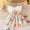 czb# Yellow190, variant on CUZIBR Kids Romper Dresses Ruffles Short Sleeve Cute Easter Bunny Cartoon Prints Round Neck Dresses Party Dance Dress Comfortable Fashionable Outfits Prom Dresses For Teens,Green,9-12 Months