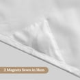 thumbnail image 6 of Barossa Design 2 Pack Fabric White Shower Curtain Liner Cloth Medium Weight with Magnet -71"W x 72"H, 6 of 7