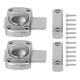 thumbnail image 1 of Pestillo giratorio de aleación de zinc para muebles, puerta de baño, color plateado, 1 of 14