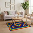 thumbnail image 3 of ODIKA Vibrant Lgbt With Repeating Bands And Symmetrical Edge Detail for Home Office, Gaming Room, Under Desk, Non-Slip Chair-Friendly, 3 of 7