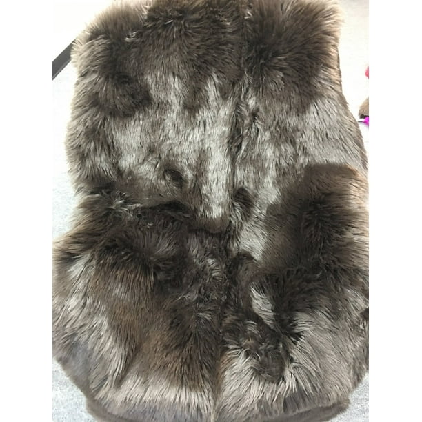 Deluxe Soft Faux Sheepskin Chair Cover Seat Pad Shaggy Area Rugs For