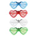 thumbnail image 1 of 4 Pcs Red Glasses Glowing Sunglasses Light Glasses Halloween Party Favor Flashing Glasses Party Glasses Banmo, 1 of 3