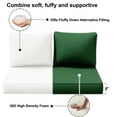 thumbnail image 2 of Outdoor Loveseat Cushion Set, 48 x 24, Water Repellent, Fade Resistant, Couch love seat, 2 of 6
