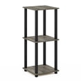 thumbnail image 4 of Furinno Engineered Wood SIMPLISTIC End Table in French Oak Gray/Black (Set of 2), 4 of 5
