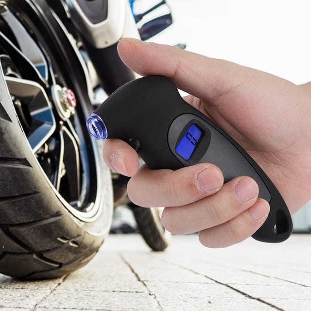 Medidor de presión de neumáticos, medidor de presión de neumáticos digital para automóviles, camiones y bicicletas Medidor de presión de neumáticos digital Muy recomendado