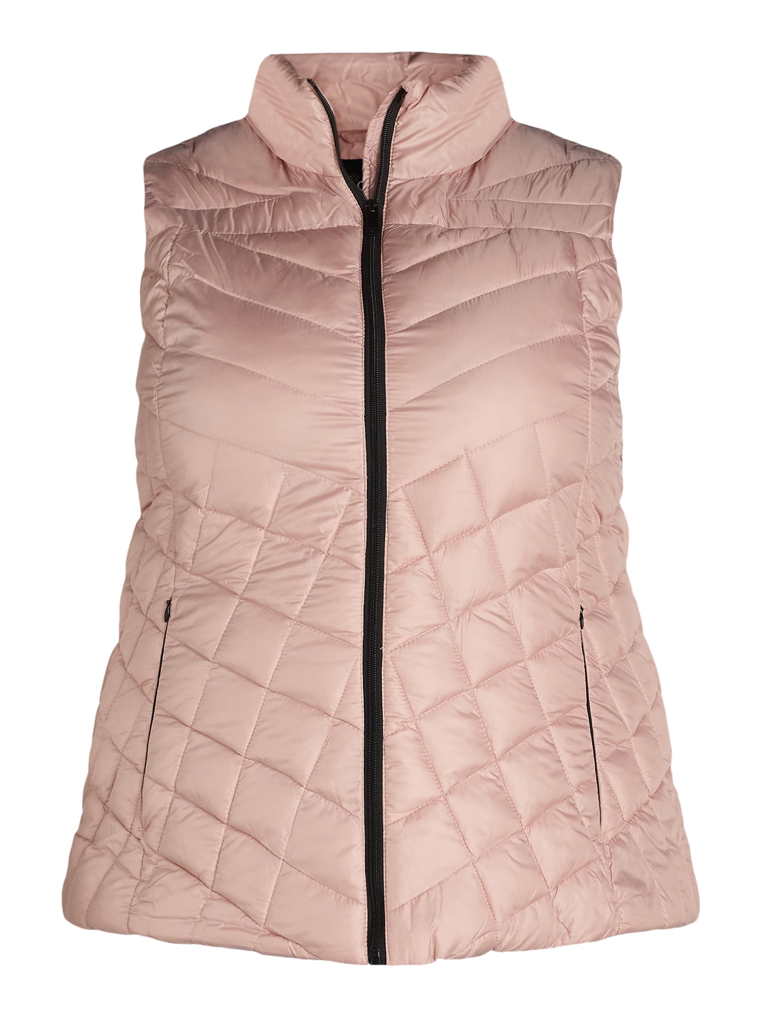 Big Chill Women's Chevron Quilted Puffer Vest, Midweight, Sizes S-3X
