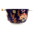thumbnail image 4 of Mandala Floral Blossoms Purple Ramen Noodles Soup Large 6"D Bowl W/ Chopsticks, 4 of 7