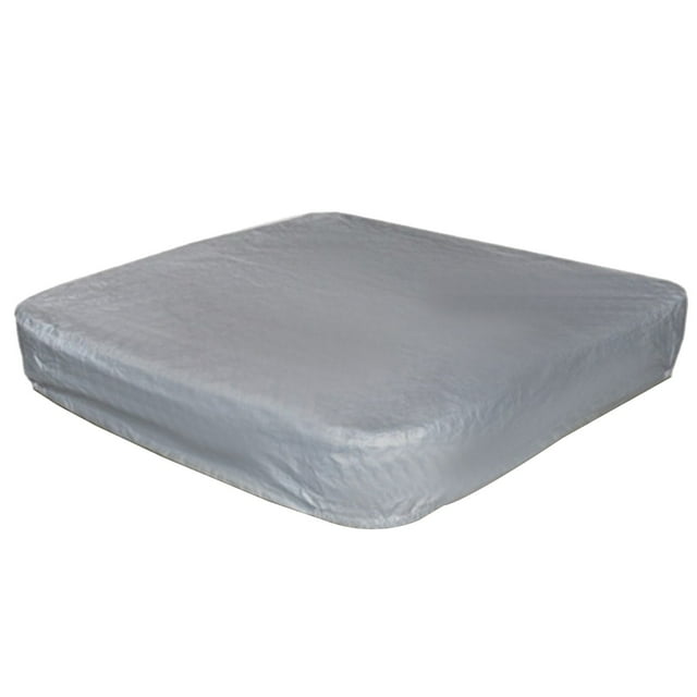pdqouc Liquidation Housse Carrée pour Spa, Patio Extérieur, Protecteur Robuste, Housses Rigides pour Spa, Gris, Housse Rigide Robuste pour Spa, Protecteur 85 x 85 Pouces