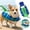 M, variant on Dog Life Jacket with Shark Fin Design Adjustable Buoyant Pet Swimming Vest with Rescue Handle Floatation Vest for Small Medium Dogs Pool Beach and Boating
