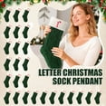 thumbnail image 3 of Christmas Stockings with Initials,Embroidered Monogram Knitted Christmas Stocking,18'' Xmas Stockings Gifts Set for Family Christmas Decoration, 3 of 6
