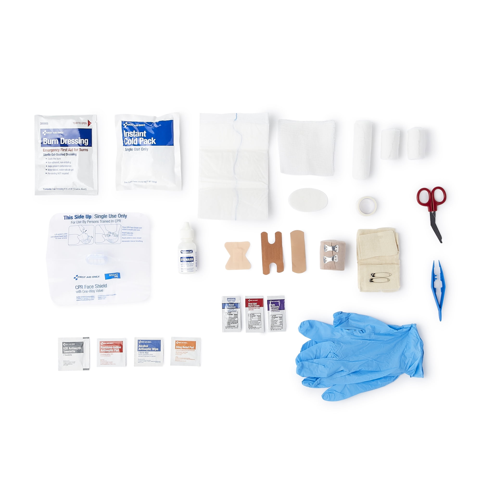 McKesson First Aid Kit for 50 People, Wall Mount, Plastic Case, 9.8 x 10 in, 1 count