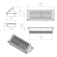 thumbnail image 3 of Imperial Manufacturing RG1961 Pop-Up Register White 4 x 12 In., 3 of 5