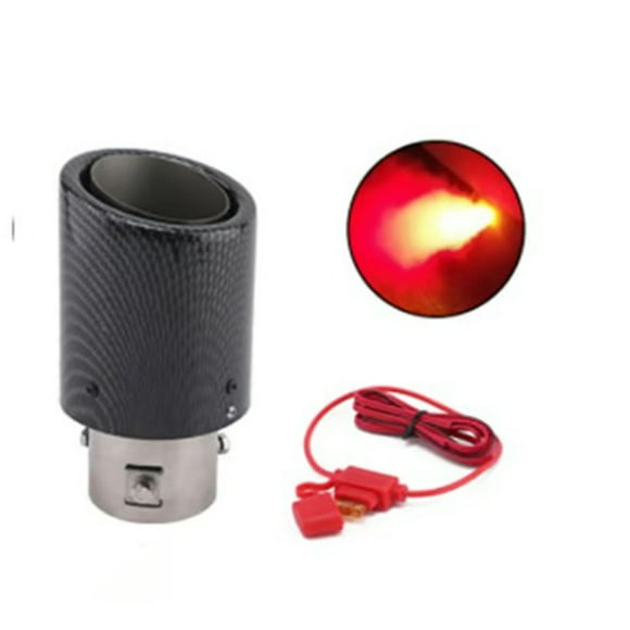 Oefntac up to 40% off Gifts Car Flame Effect LED Light Stainless Steel Exhaust Pipe