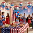 thumbnail image 6 of Memorial Day Decorations 4th of July Ornaments for Tree, 1PC Red White Blue Decorations Patriotic Ornaments Hanging Balls for Independence Day Veteran Day Tree Home Decor (S), 6 of 6