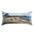 thumbnail image 3 of Beach Queen Size Pillowcase Silky Smooth Finish Anti Wrinkle Design Easy Envelope Closure 20x30in, 3 of 9